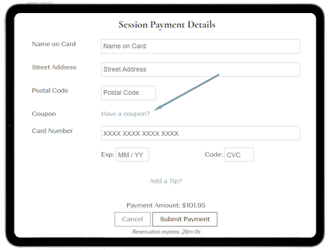 Session Coupons